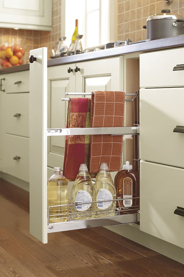 Base Pull-Out Towel Rack door style in Pull-out cabinet by Kitchen Craft