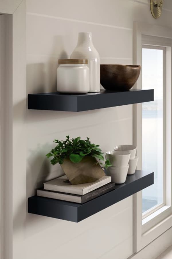 Open Shelving door style in Floating shelves by Kitchen Craft